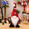 Christmas Plush Gnomes Dolls Red Knitted Suit Faceless Doll Nordic Xmas Elf Doll Ornaments Home Christmas Decorations Party Gift