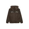 New Era Logo Embroidered Hooded Drawstring Loose Jacket Unisex jackets Brown 13338645