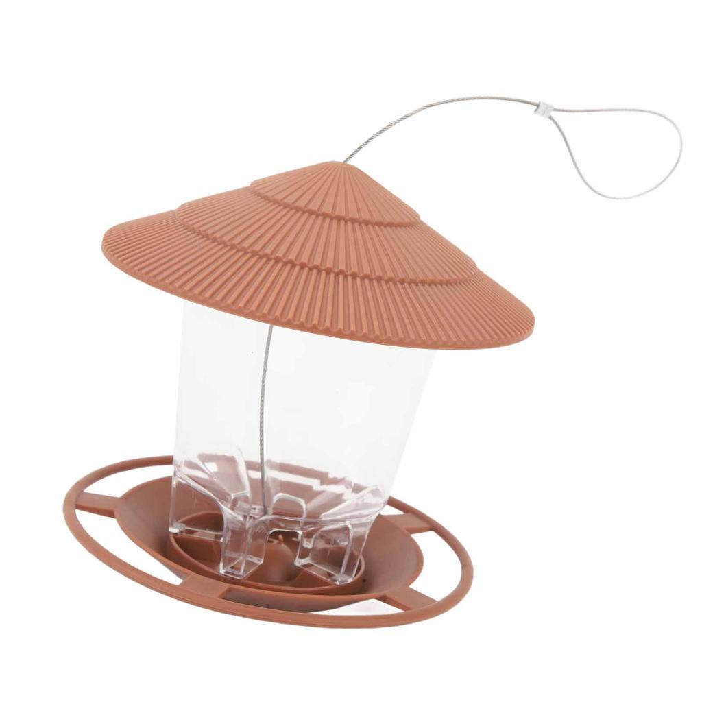 Fuglemater Innovativ Klikkdeksel Type Stor Kapasitet Automatisk Hengende Utendørs Fuglemater for