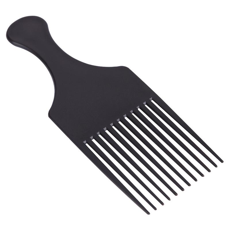 Professional Salon Hairdressing Plastic Black Wide Long Tooth Hair Comb