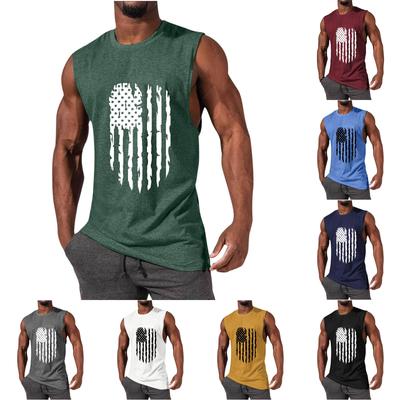 Mens Summer Surf Beach Tank Top Large Size Casual Breathable Sleeveless Top Loose  Print Tank Top Man Shirt