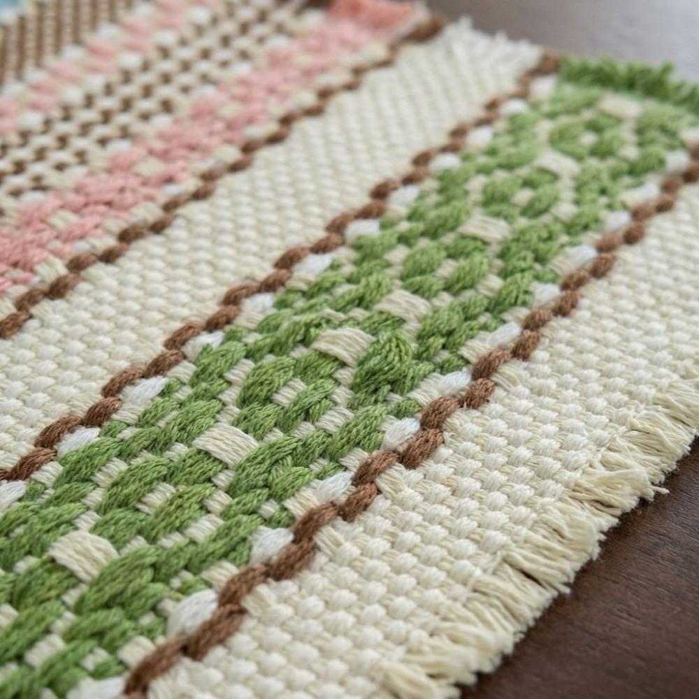 Eco-Friendly Heat-Insulating Placemats Non-Slip Drink Coasters Decorative Mats Machine Washable