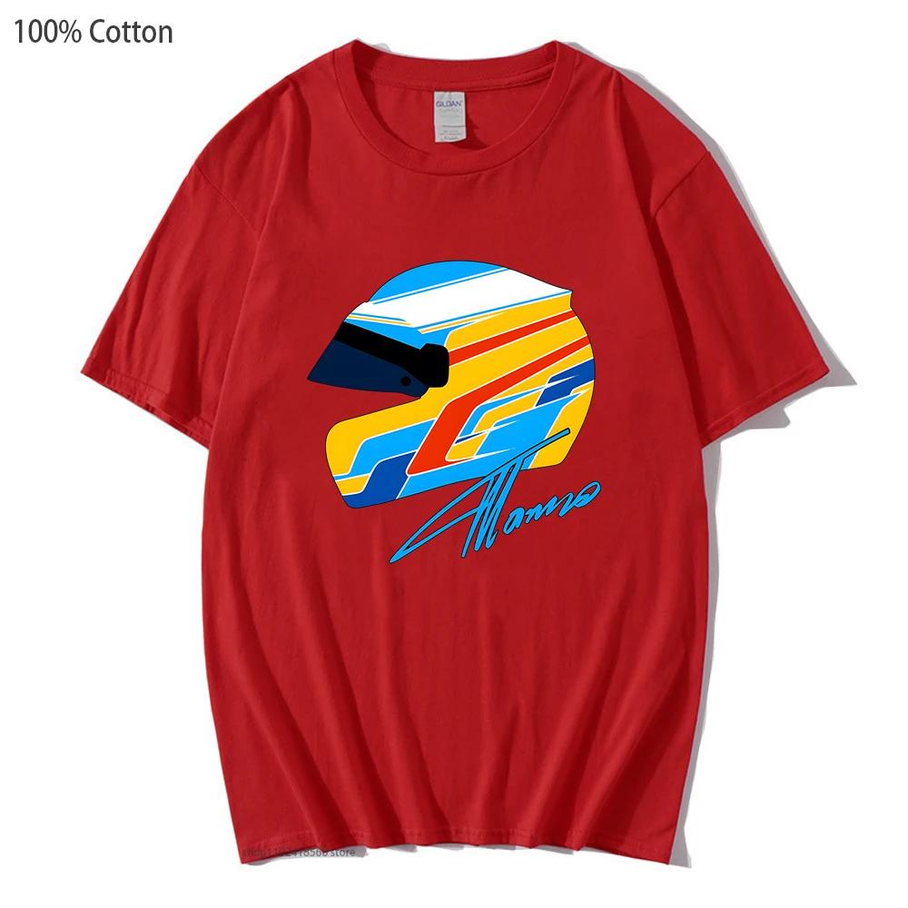 Men's Cotton F1 Shirt Cool Tshirt Oversized Y2k Clothes Funny Games Women's Short Sleeve Top Male Clothing Short Sleeved