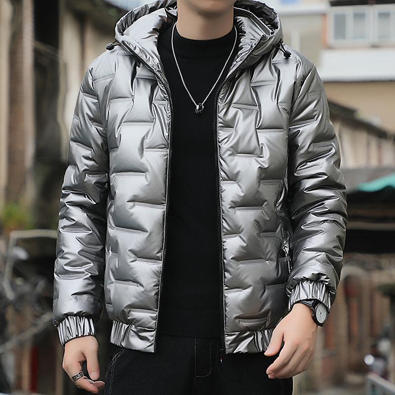 

Cotton clothes men s winter thickened warm cotton clothes youth Korean cotton clothes winter jackets trendy cotton clothes 5XL серебряный серый