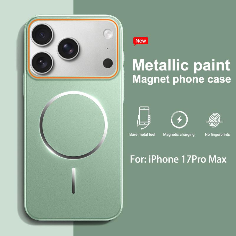 Compatible with Apple 17 Pro Max, This Painted, Full-coverage, Drop-proof Case Features a Precision Ring with Magnetic Adsorption.
