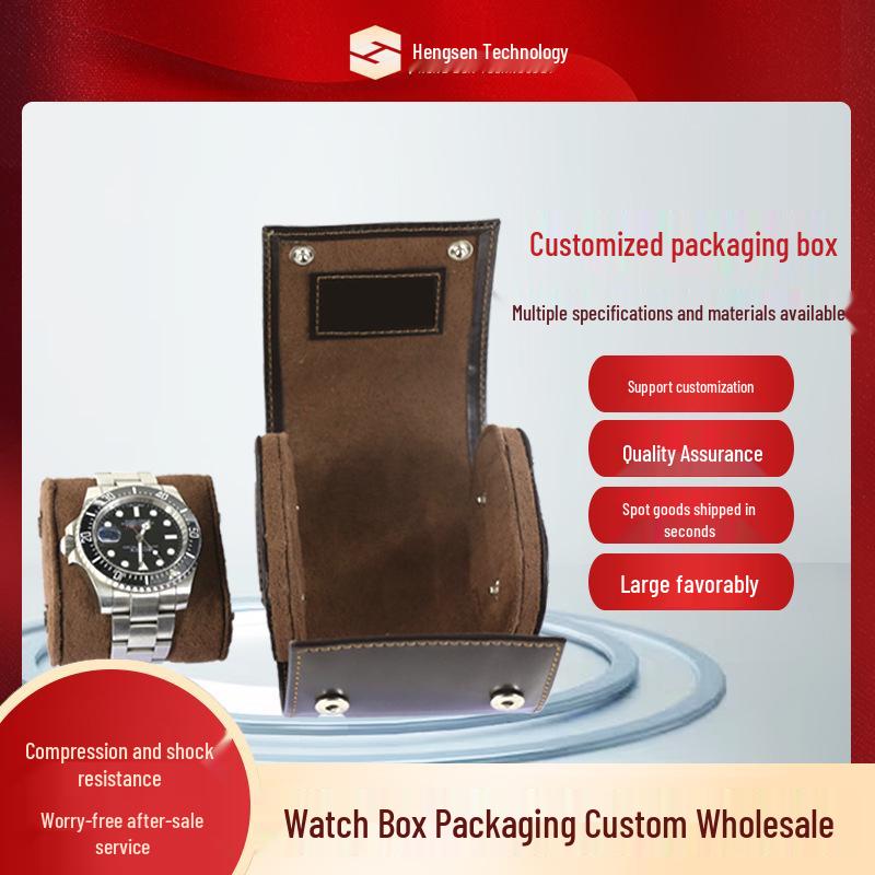 Solid Wood Painted Jewelry and Watch Box with Flip Lid - High-End Gift Packaging In Stock