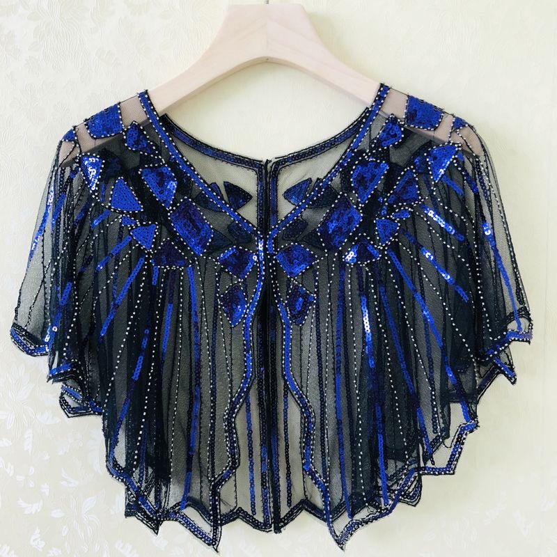 Women's Summer Sequin Shawl Cardigan: Versatile Evening Cape for Sun Protection, Perfect with Skirts.