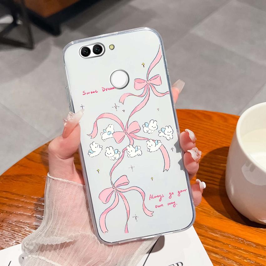 For Huawei Nova 2 2S 3 3e 4 4e 5 5i 7i 6 7 SE Luxury Clear Phone Case Beautiful Butterfly Wing Pattern Soft Silicone Anti Fall Shell For Huawei Casing