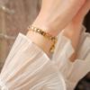 Splicing Design Heart Shaped Bracelet Colorful Chain Bracelets  Women's Jewelry