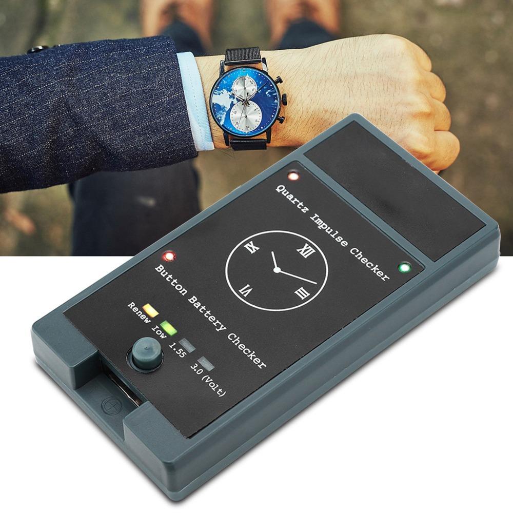 Testeur de montre portable durable Testeur de batterie précis professionnel Outil de réparation de montre pratique et compact Horlogerie