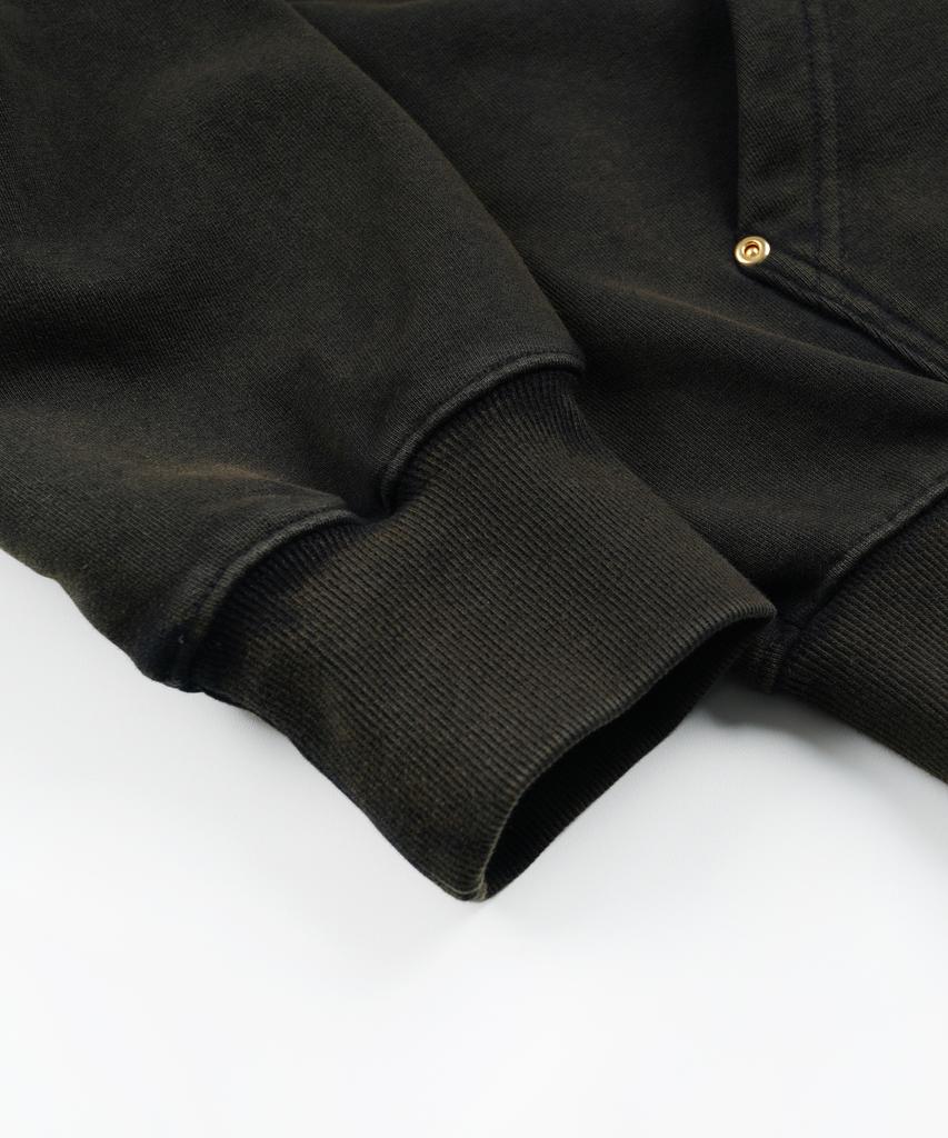 Frizmworks Vintage Dyeing Hood Zip Up Parka _ Black Brown