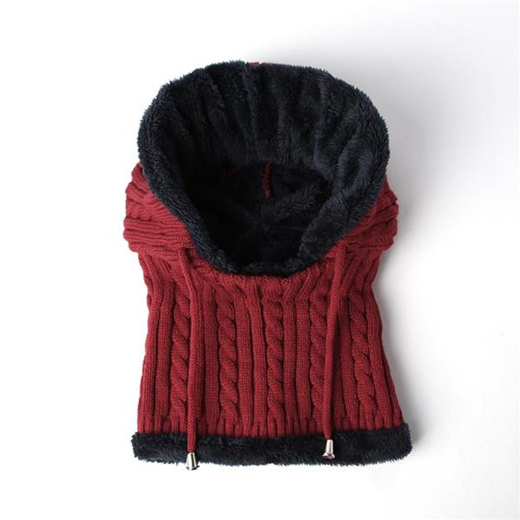 Glen Neck Warmer Fur Hat (Wine)/Winter Hat