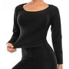 Vensslim Body Shaper Sauna Suits Sweat Slimming Waist Trainer Corset Long Sleeve Fat Burn Shirt Women Workout Tummy Control Tops