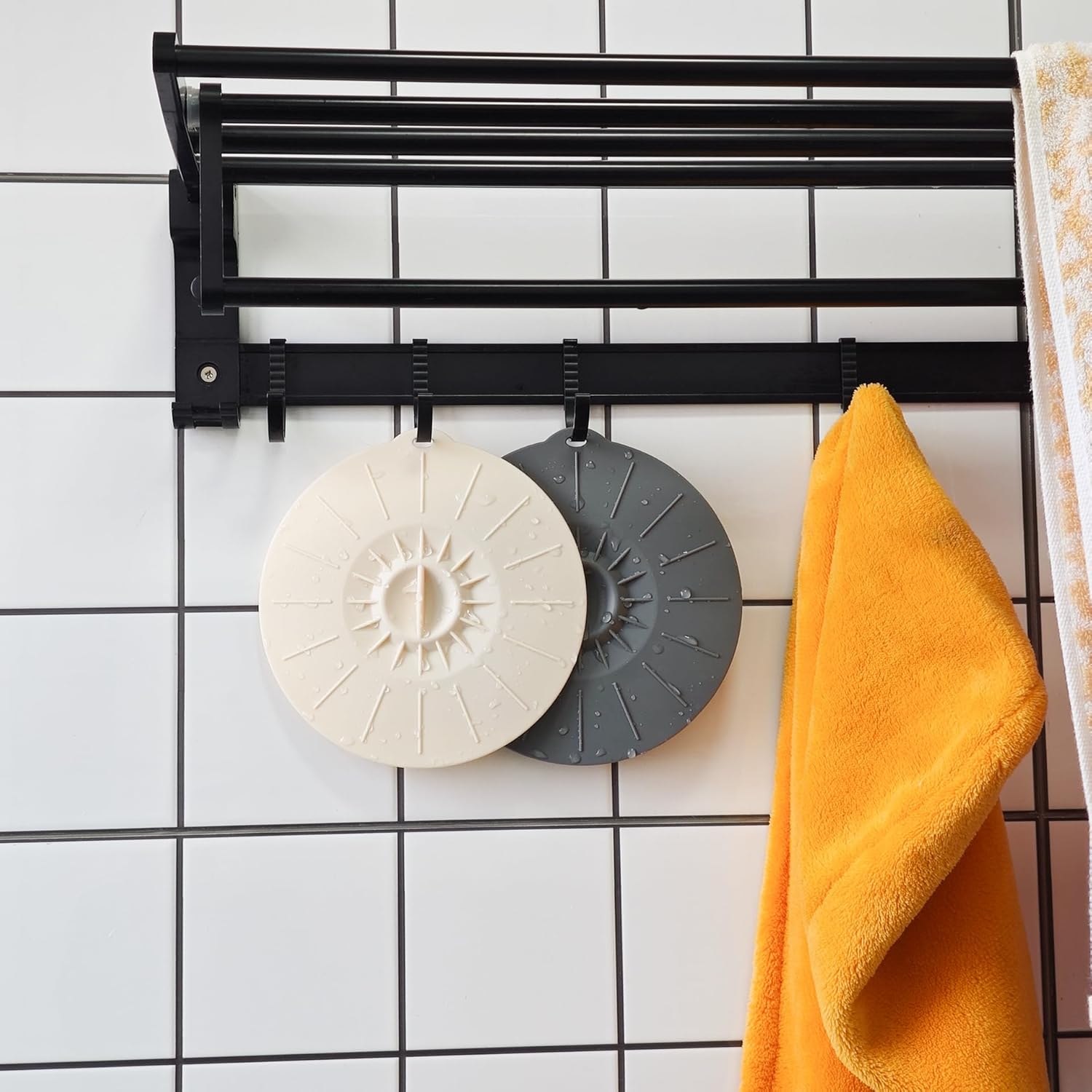 Tub Stopper, 6 Inches Large, Bath Tub Drain Stoppers Shower Drain Cover Sink Stopper for Kitchen, Bath and Laundry Drains, 2 Pack