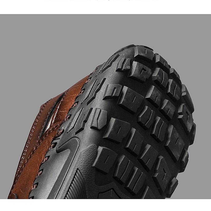 Handmade Summer Men's Sandals Leather Men's Shoes Casual Trekking Sneakers Outdoor Comfortable Breathable Travel Driving Shoes