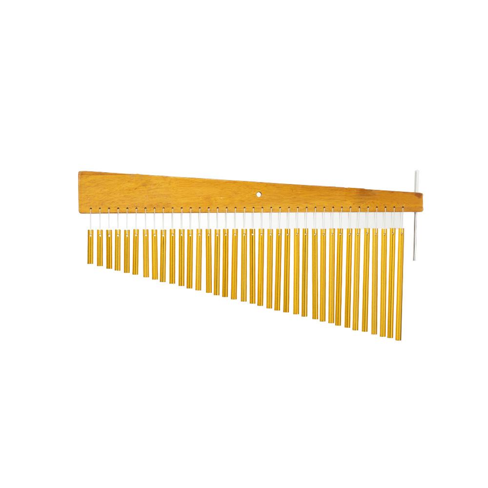 PD Factory High Quality 36-Tone Chime Bell Wind Chime Golden Single-Row Percussion Aluminum Alloy Healing Meditation Therapy