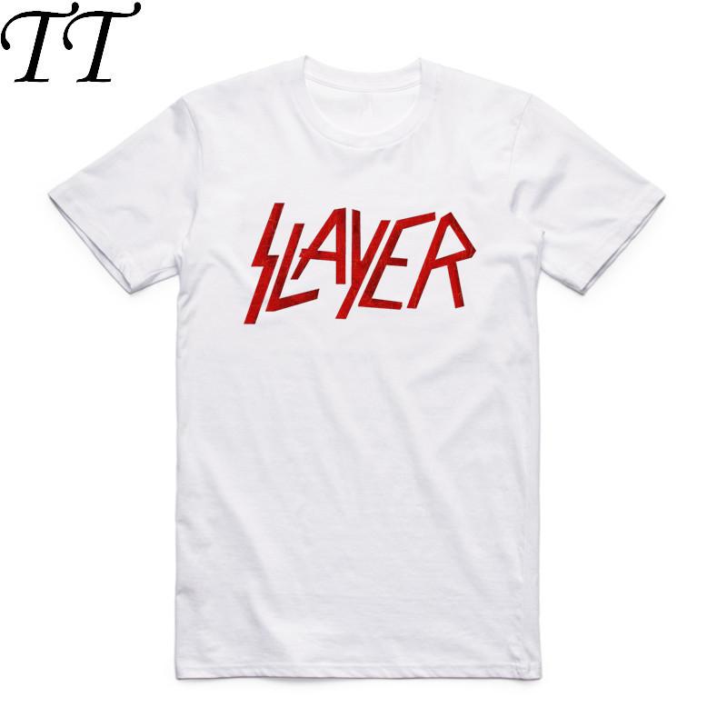2019 Summer Fashion Men Print Speed Metal Slayer T Shirt Rock N Roll O Neck Short Sleeve Camisetas Rock Band Casual T-shirt