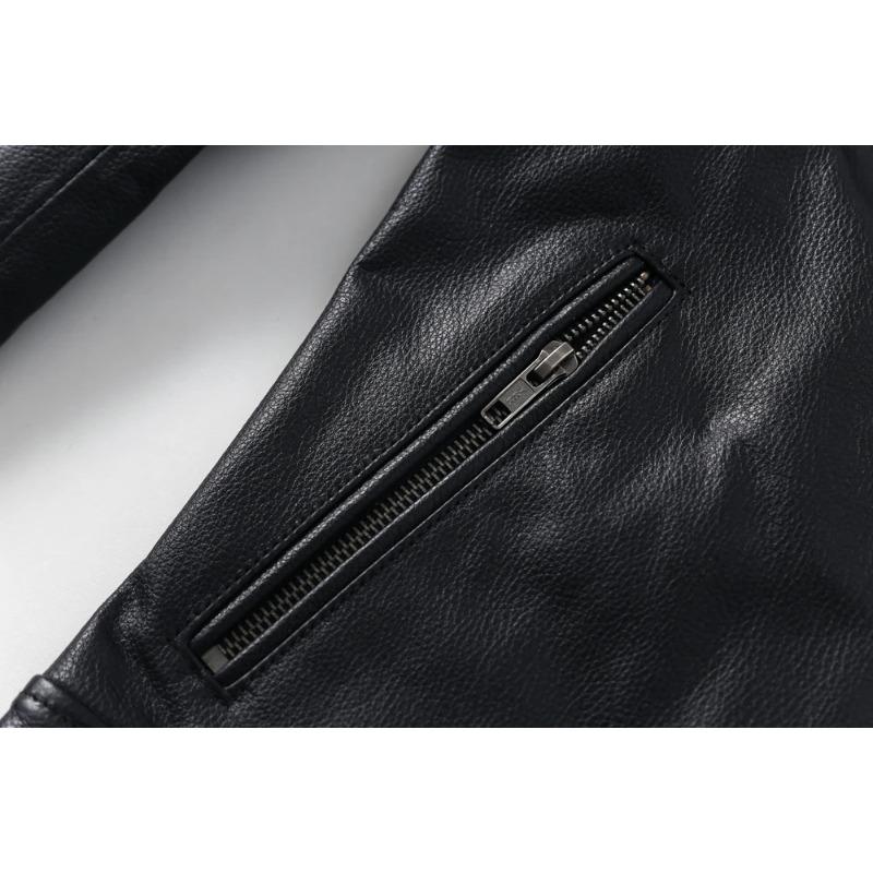 Chinese Size Men Genuine Leather Jacket Natural Cowhide Men's Leather Coat Male Leather Clothing Autumn Spring