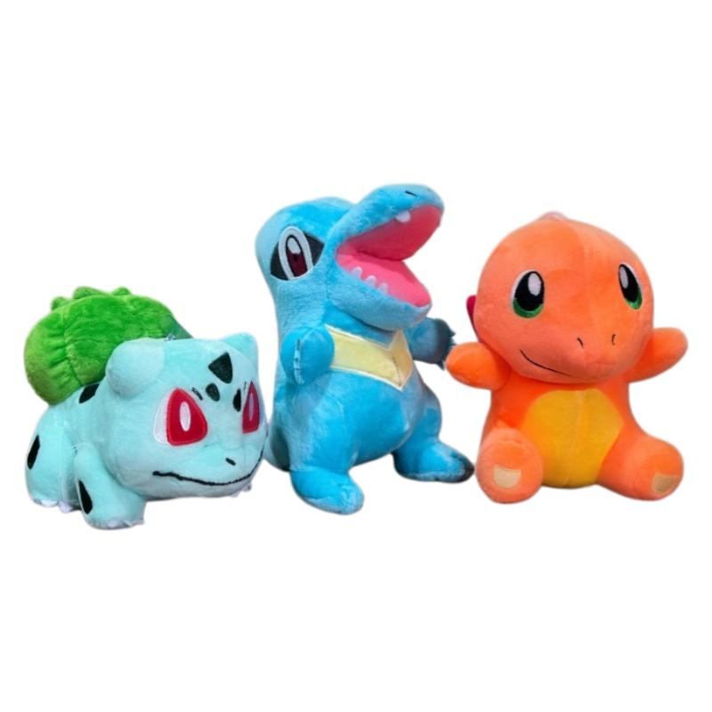 Pikachu Squirtle Bulbasaur Charmander Cyndaquil Totodile Ivysaur Popplio Plush Toy Peluche Doll Toy Hobbie Birthday Gift