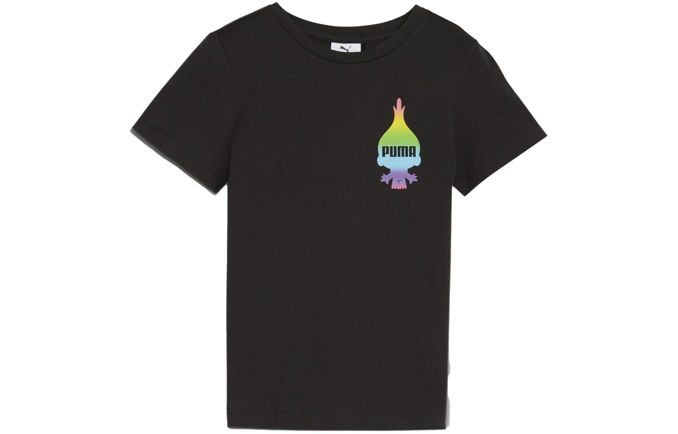 PUMA x TROLLS T Shirt Black Kids 624816-01 104
