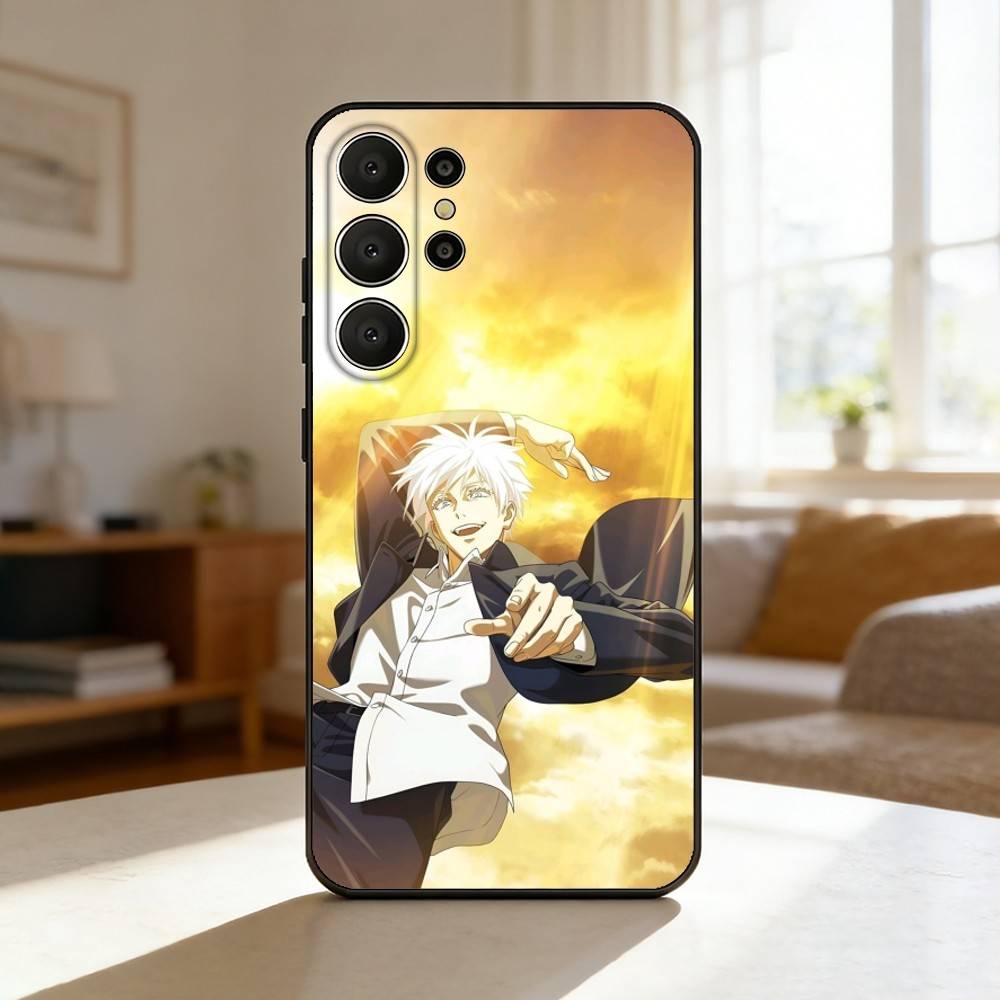 J-Jujutsu K-Kaisen S-Satoru Gojo Phone Case For Samsung S26,S25,S24,S21,S22,S23,S30,Ultra,S20,FE,Lite,10,9,Black Cover