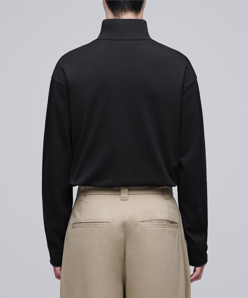 Musinsa Standard Relaxed Turtleneck Long Sleeve T-Shirt [Black]