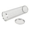 Universal Rotisserie Grill Basket Stainless Steel Round Rotisserie Crisping Basket Accessory for Outdoor BBQ L