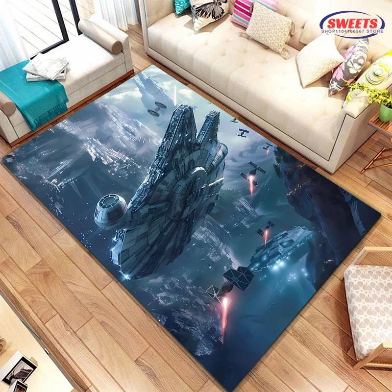 

Килим на військову тематику лінкора, килимок для вітальні/спальні з принтом космічного корабля-лінкора, килим у сучасному стилі, килимок у подарунок для любителів лінкорів 60*90cm