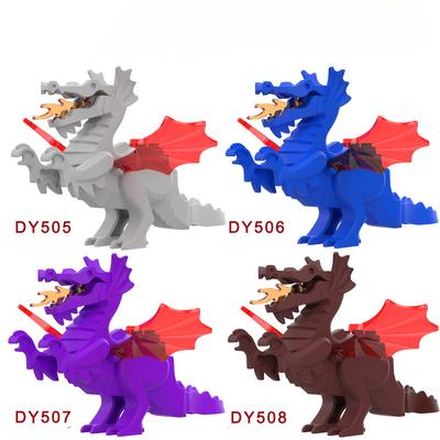 DY505 DY507 DY506DY508 Medieval Dragon Educational Building Blocks Assembly Action Figures Mini Toys Christmas Gift for Children