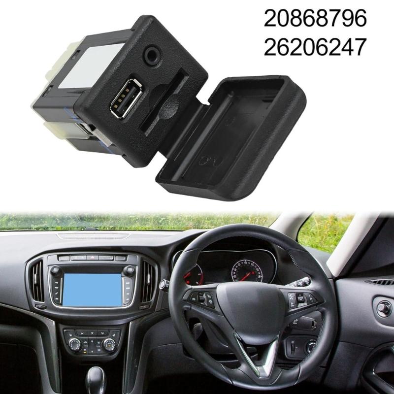 Premium Aluminum Alloy Auxiliary Interface For Seamless Stereo Connectivity In Car Stereo Systems Plug Play Design 26206247 20868796