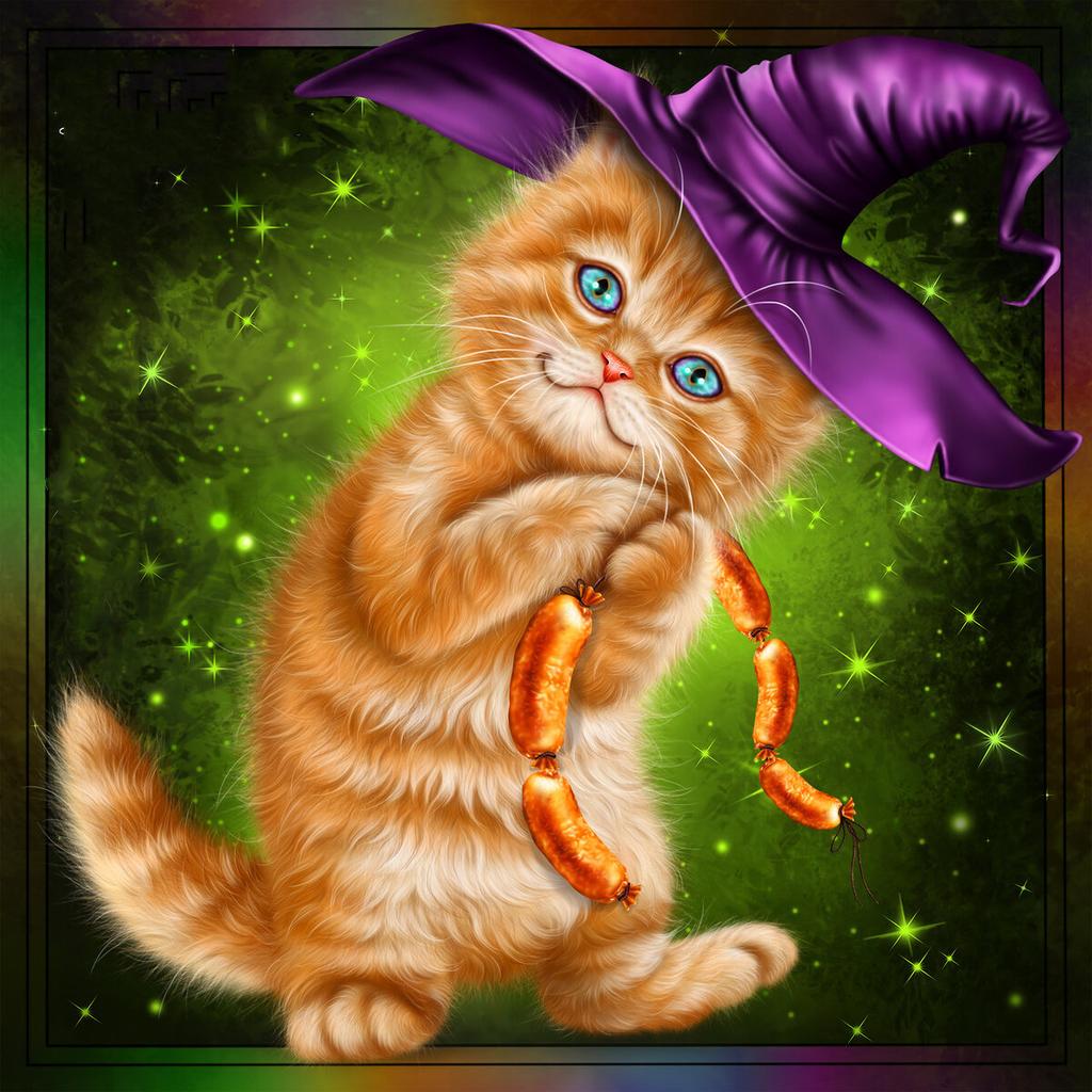 5D DIY Diamond Painting Cat Cross Stitch Set Diamond Embroidery Animal Needlework Mosaic New Arrival Handmade Gift