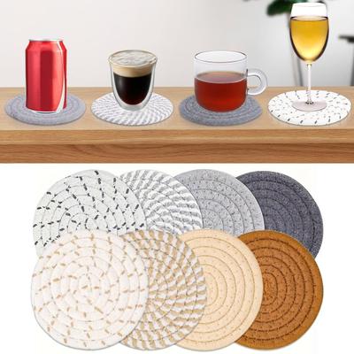 8-teilige Tischsets für heiße Gerichte, hitzebeständige Topfuntersetzer für die Küche, große Untersetzer für heiße Töpfe und Pfannen, wasserabsorbierende Topflappen mit Ablagefach