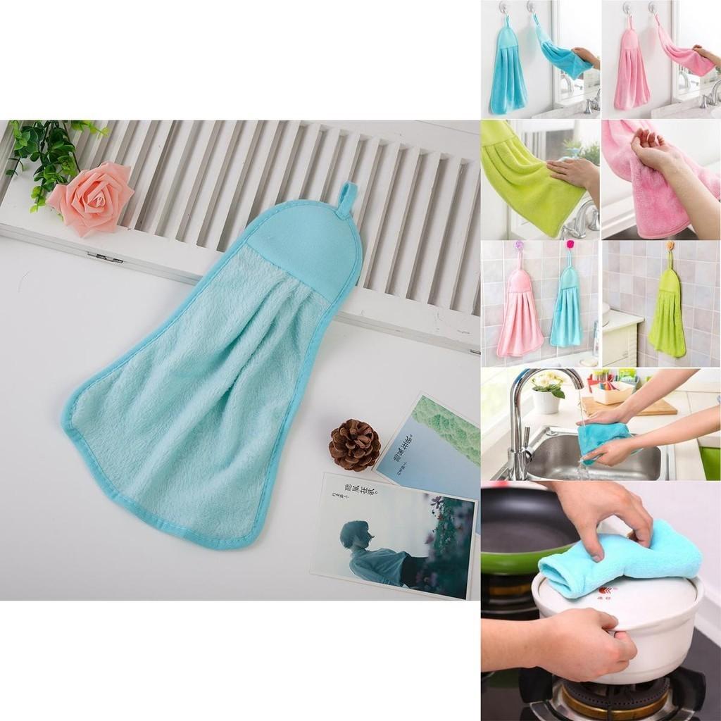 Elegant And Soft Coral Velvet Hand Towel Perfect Addition To Any Kitchen