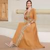Middle Eastern Muslim Women's Embroidered Robe Loose Casual Long Ethnic Style Dress