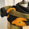 Imitation Cashmere Korean Version Versatile Long Style Age Reducing Student Warm Knitted Woolen Scarf Thickened and Warm