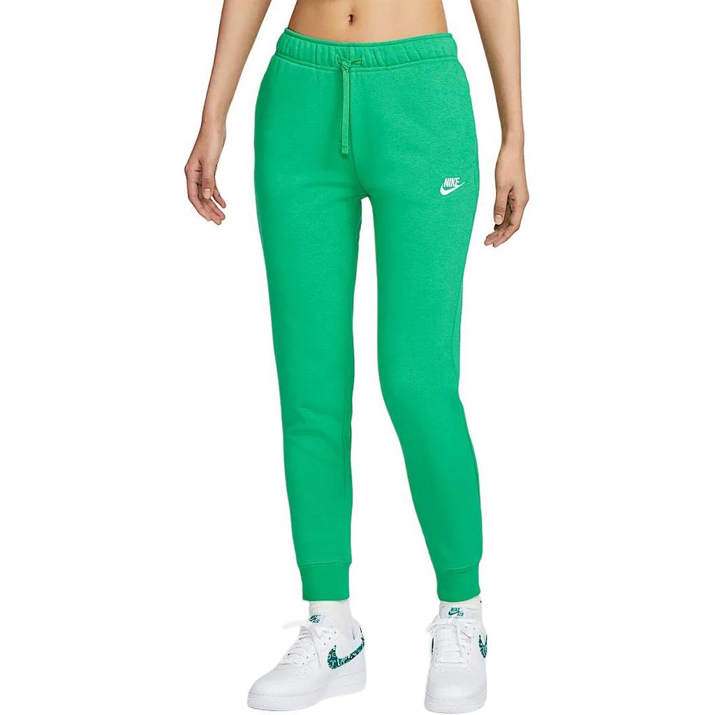 Nike Solid Color Outdoor Casual Elastic Drawstring Jogger Pants Women Bottoms Green DQ5192-324