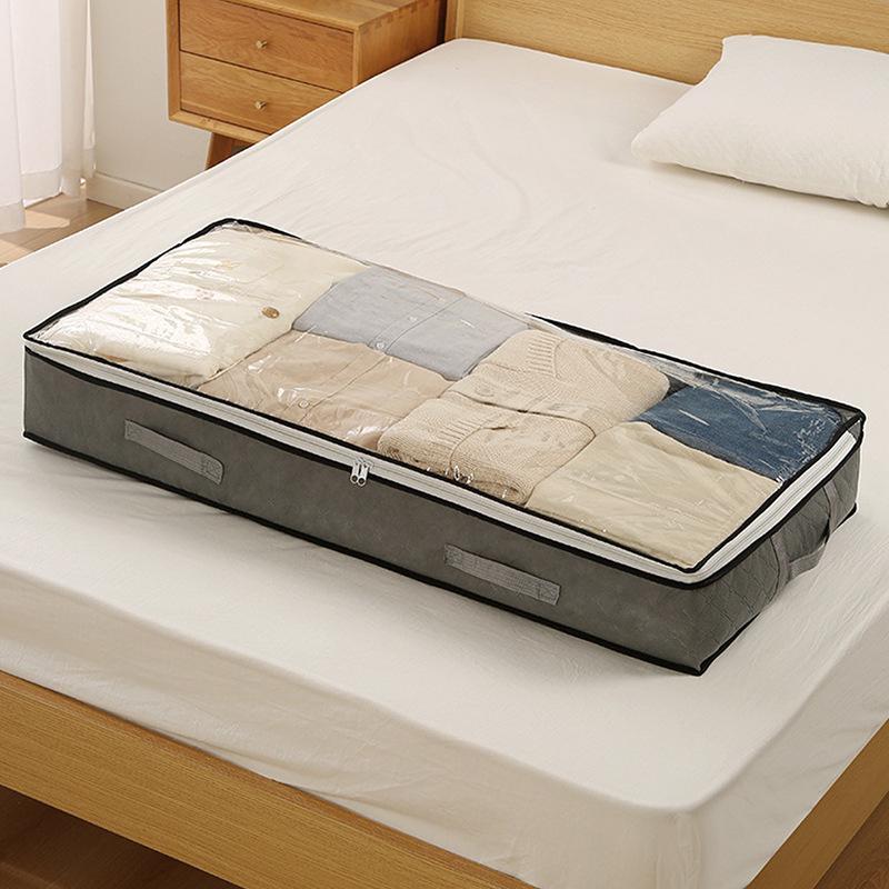 Large Capacity Non-woven Dustproof Moistureproof Underbed Clothing & Quilt Storage Bag