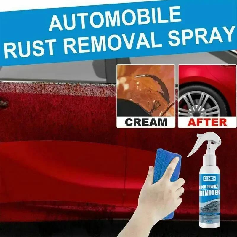 Car Tire Metal Rust Remover Spray Multi-purpose Maintenance Liquid Rust Remover Detergent Iron Powder Cleaner Set Accessories Ne