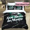 3D Fashion Rapper Anuel AA Bedding Set Printed Single Comforter Quilt Bed Cover Duvet Cover Pillow Case 3 Pieces Kids Adult Size