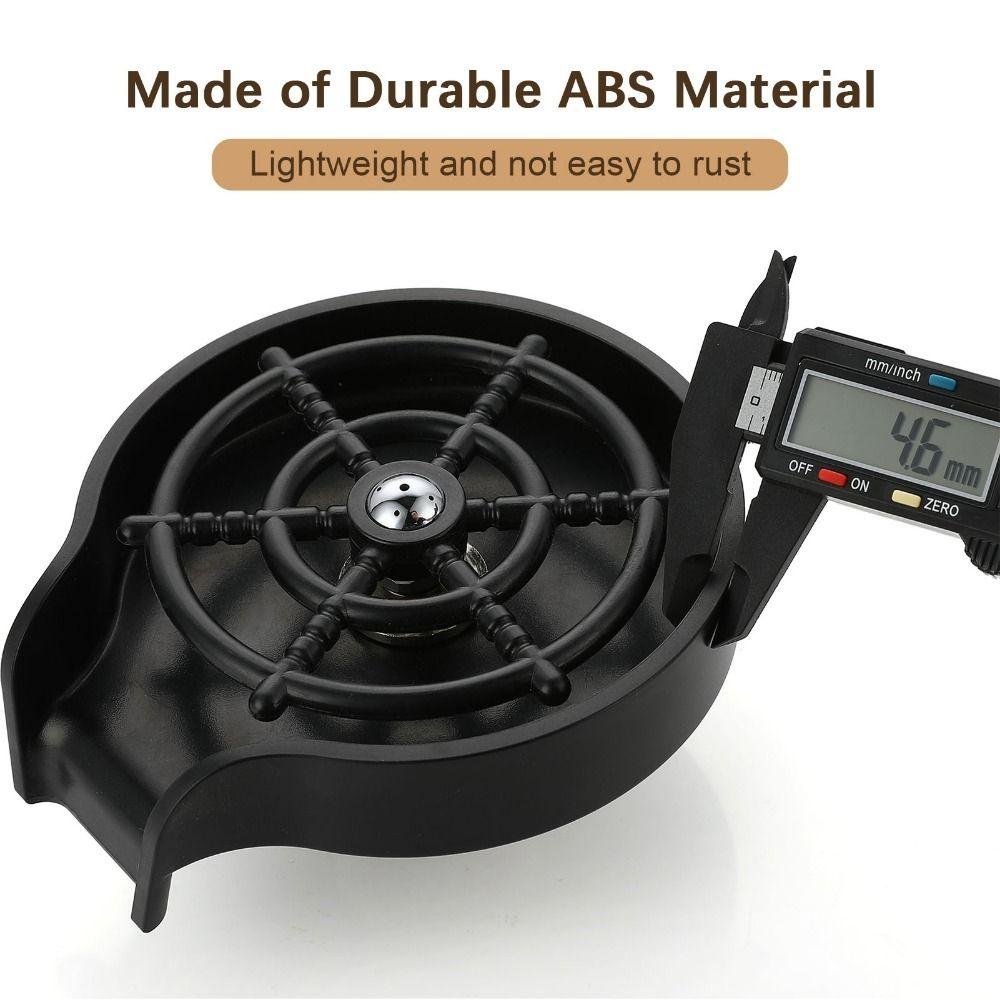 Automatic Cup Washer Black Silver Sink Water Bottle Washer Durable Cup Rinser For Kitchen Sink