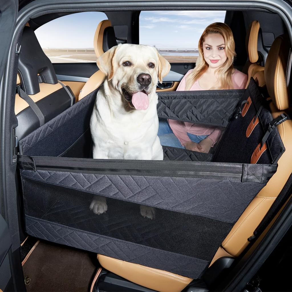 Cavoyo a Comfortable Car Pet Driving Seat for Car Back for Large Half Car Dog Abrasion with Prevents Jumping Pet Driving for All Types of for All