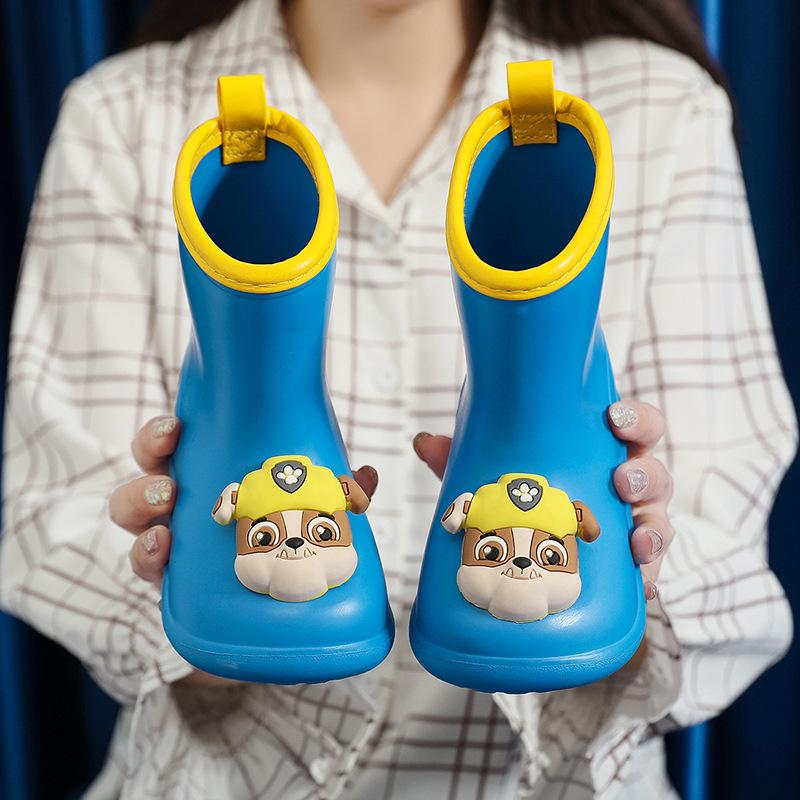 Paw Patrol Children's Rain Boots Boys Baby Non-Slip Rain Boots Girls Students Rainy Day Waterproof Water Shoes Toddler Rubber Shoes