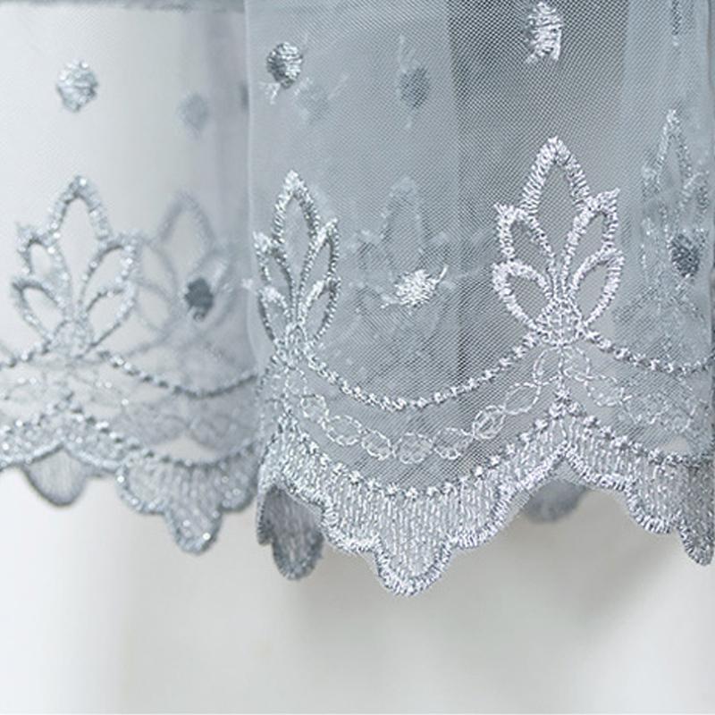 YUBAOBEI Girls Sleeveless Lace Dress Gray Princess Clothing  Big Girls Tulle Embroidery Bow Teenage  Frocks