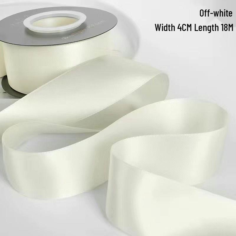 

4 см Двусторонняя полиэстеровая лента для свадьбы, подарочной упаковки, букетов, тортов и бантов