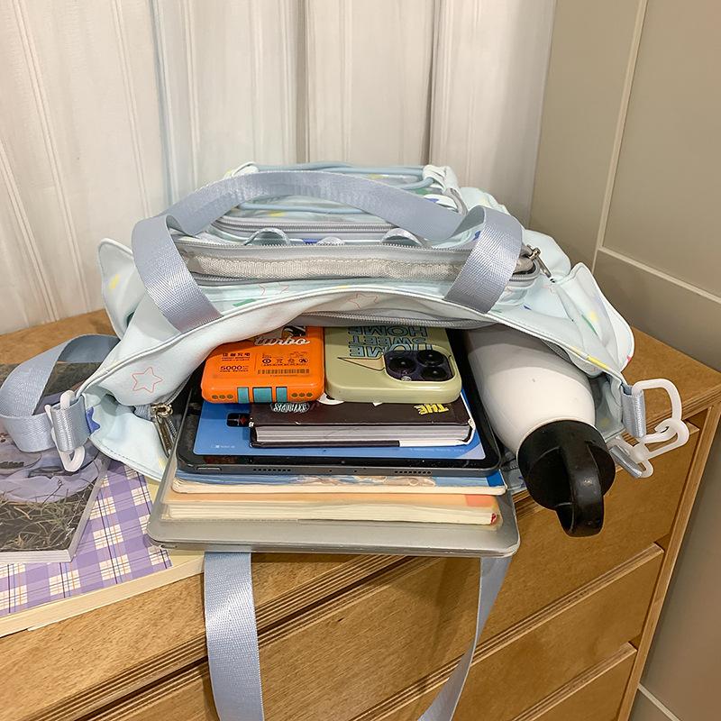 Tornister, wysoka wartość, świeża i urocza kosmetyczka z nadrukiem gwiazd dla kobiet na czas wolny, prosta i lekka listonoszka