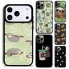 Cute Caffeinated Sloth Animal Phone Case For iPhone 17 16 15 14 13 12 11 Pro Max Plus 17Air Soft Silicone Cover
