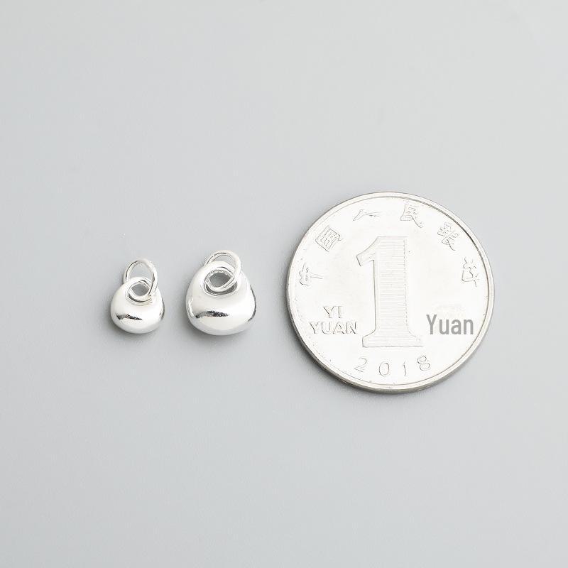 S925 Sterling Silver Pendant DIY Beaded Rope Bracelet Necklace Jewelry Accessory