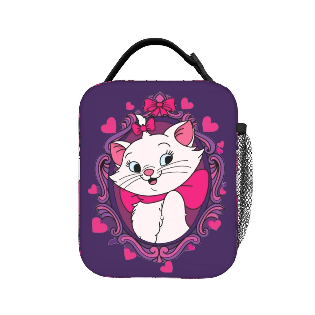Maries Cat Insulated Lunch Bags Thermal Bag Reusable,Lunch Container Leakproof Lunch Box Tote Bento Pouch Office Picnic