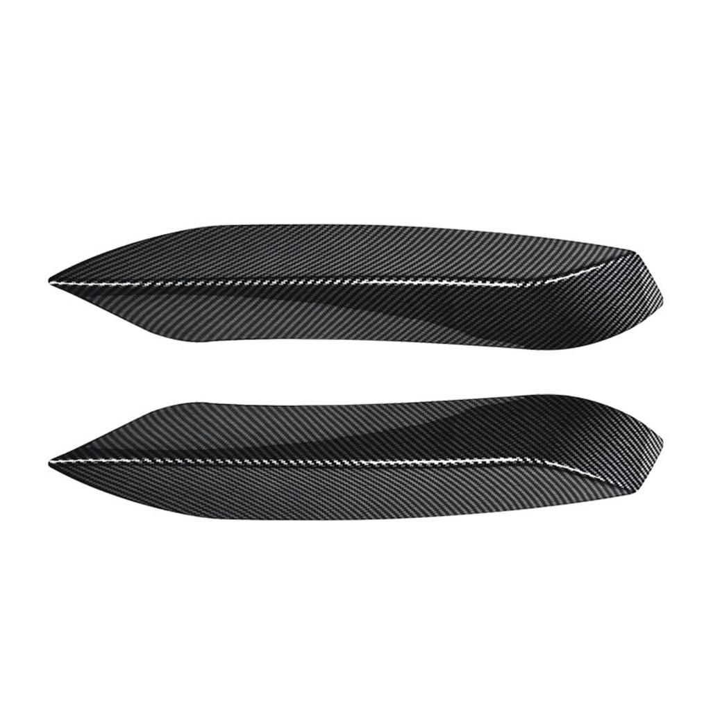 Carbon Look/Black For BMW F80 M3 2014-2019 F82 F83 M4 2015-2020 Front Bumper Splitter Canards Apron Side Spoiler Body Kit Cover