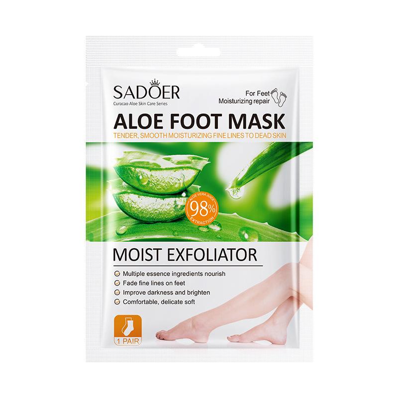 1Pairs Sadoer Plant Foot Mask Moisturizing Whitening Foot Peeling Mask Exfoliating Feet Pedicure Exfoliant Feet Skin Care
